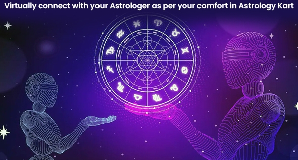 Virtually connect with your Astrologer as per your comfort in Astrology Kart